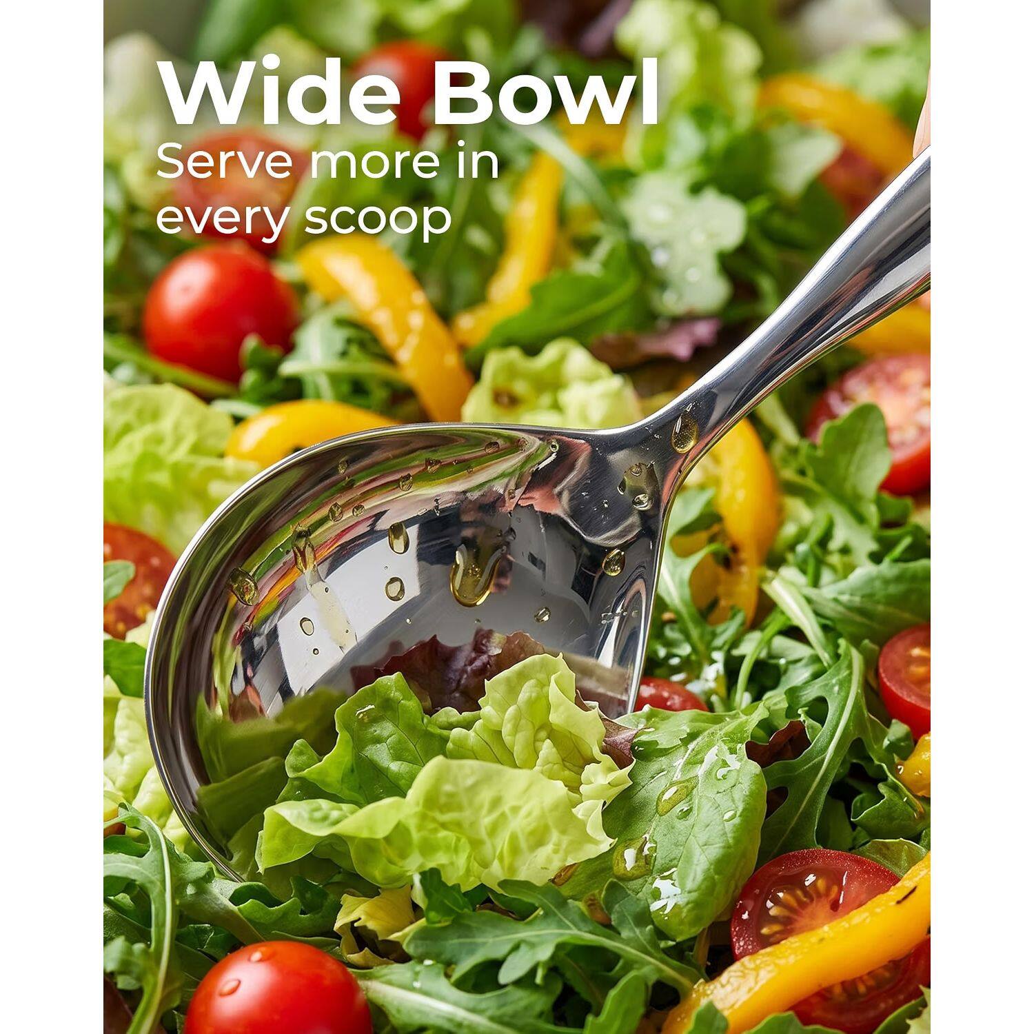 Wide Bowl  
Serve more in every scoop