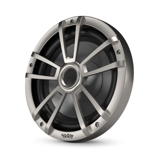 Front. Infinity - INFINITY 1022MLT 10" Marine subwoofer with rgb lighting - Titanium - Titanium.