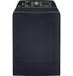 GE Profile - 5.3 Cu. Ft. High-Efficiency Smart Top Load Washer with Adaptive SmartDispense - Sapphire Blue
