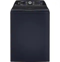 GE Profile - 5.3 Cu. Ft. High-Efficiency Smart Top Load Washer with Adaptive SmartDispense - Sapphire Blue - Front_Zoom