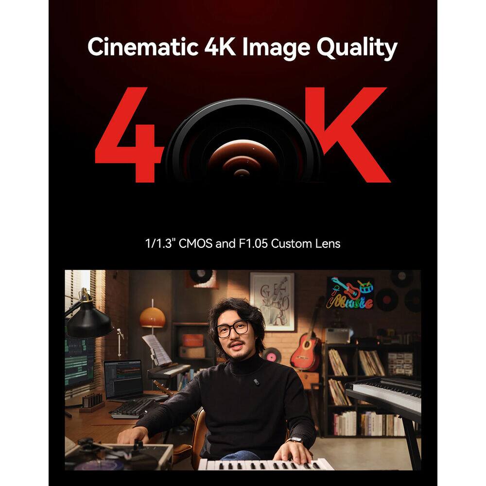Cinematic 4K Image Quality

4K

1/1.3" CMOS and F1.05 Custom Lens