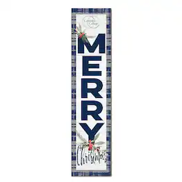 Jardine - Columbia College of Missouri Cougars 12'' x 48'' Outdoor Merry Christmas Leaner - White