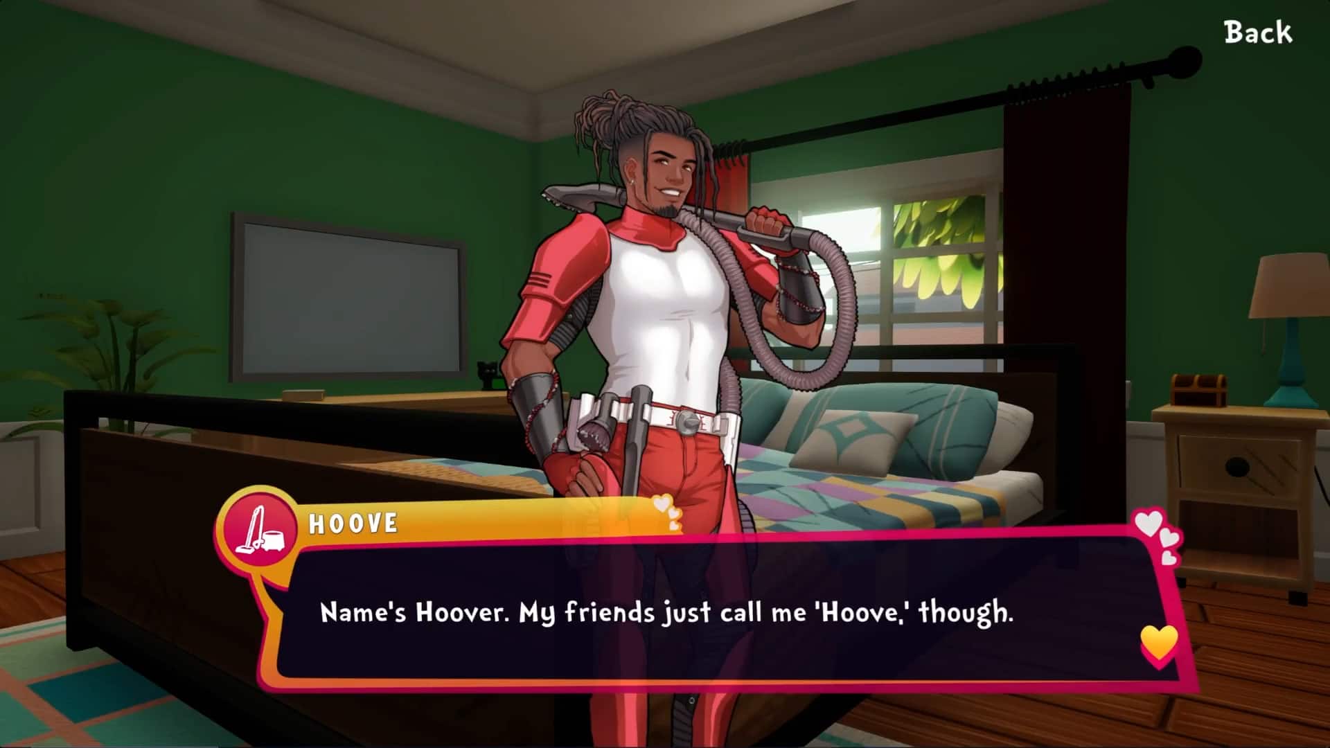 Name's Hoover. My friends just call me 'Hoove,' though.