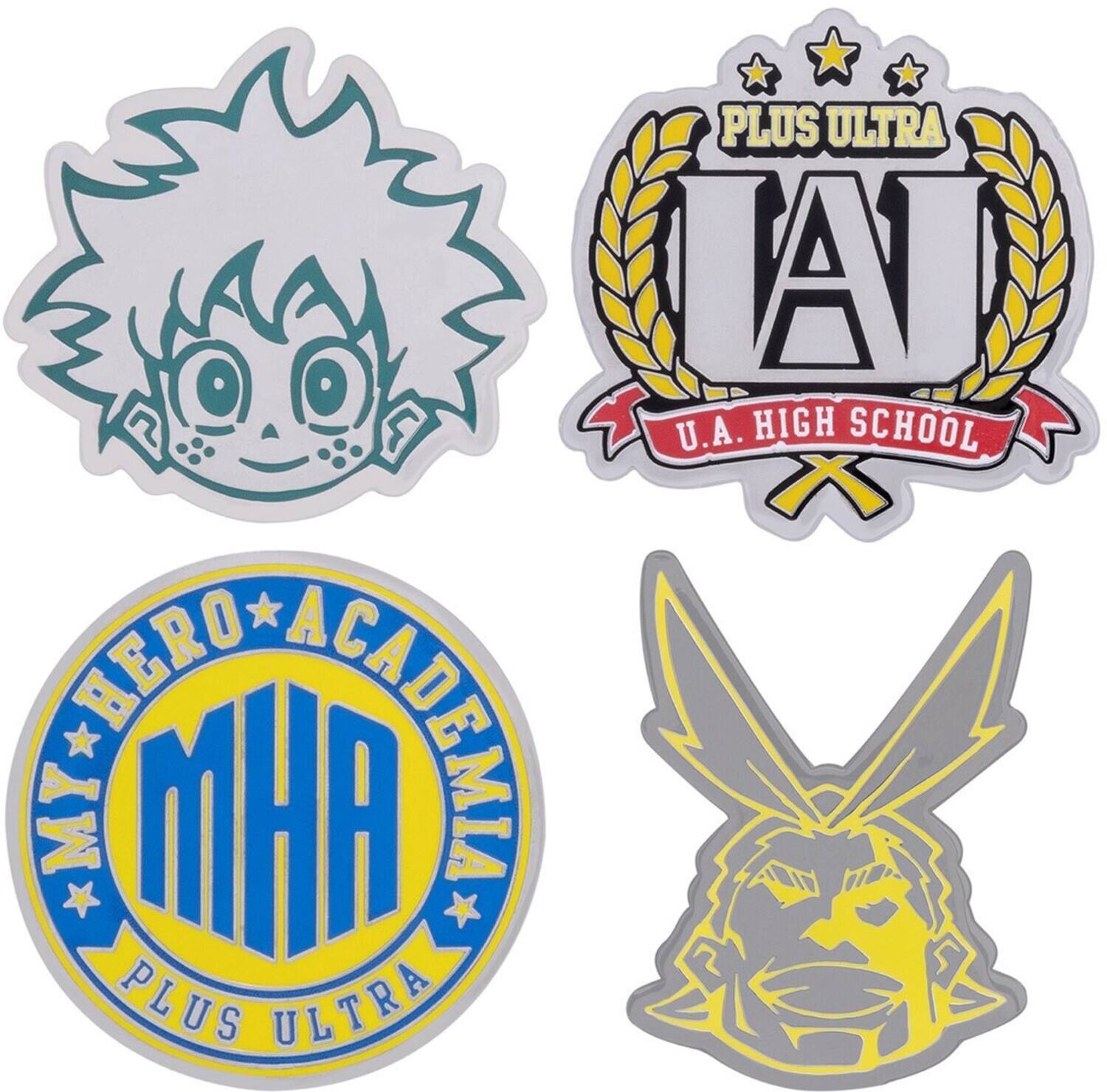 Funko - 4PK PIN SET: My Hero Academia - UA High (MHA) - APPAREL - Multicolor