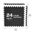 24 6 TILES 12 BORDERS sq.ft. 2.23 m 23.6 in 60 cm 23.6 in 60 cm