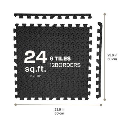 Floor Tiles Foam Puzzle Mat Walmart PROSOURCEFIT Rubber Top