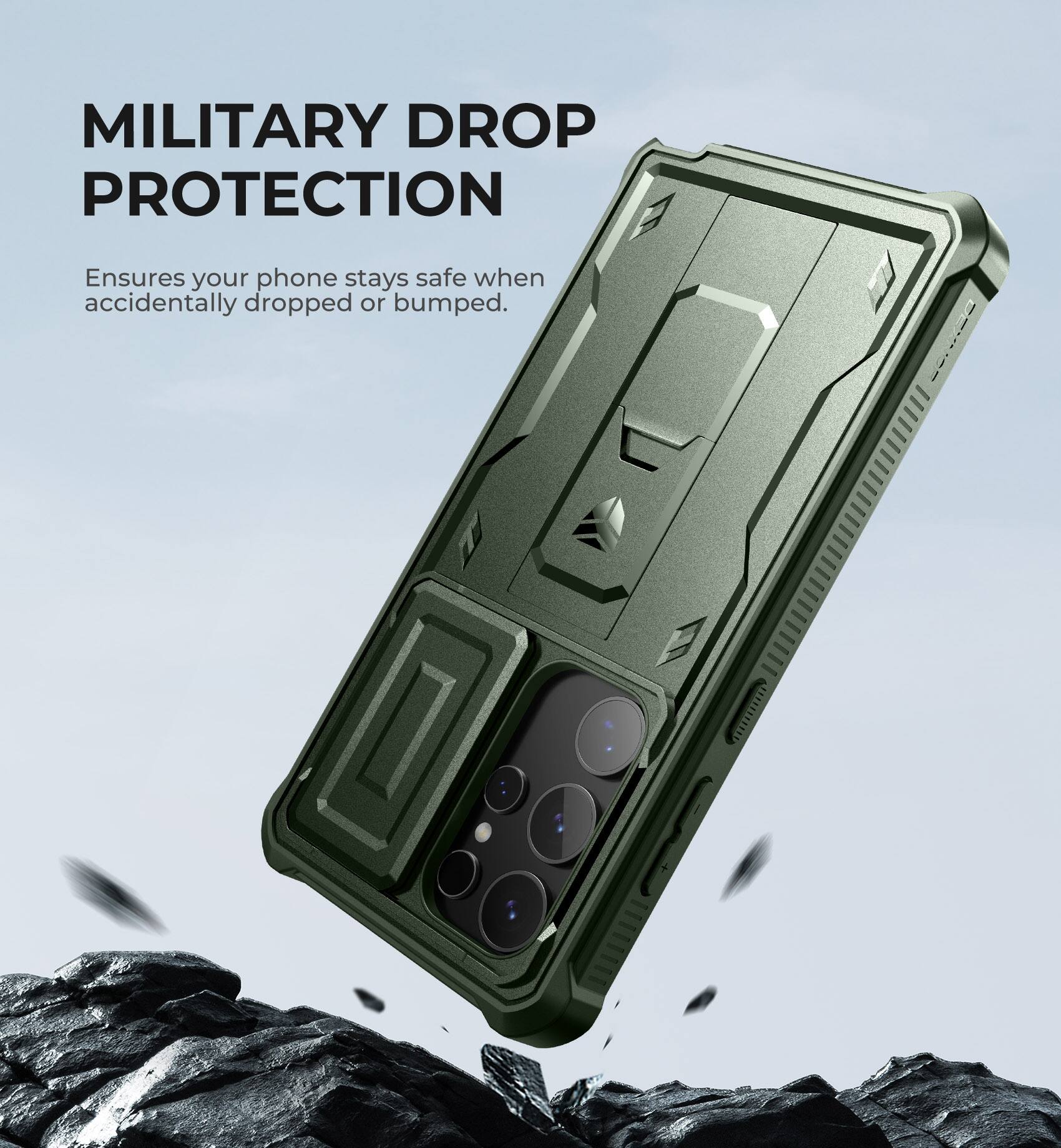 MILITARY DROP PROTECTION
Ensures your phone stays safe when accidentally dropped or bumped.