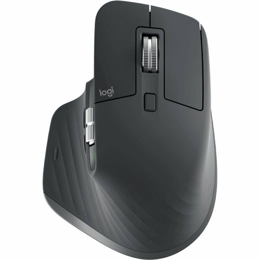 Alt View 5. Logitech - Logitech MX MASTER 3S Performance Wireless Mouse - Darkfield - Wireless - 32.81 ft - Bluetooth/Radio Frequency - 2.40 - Gray.