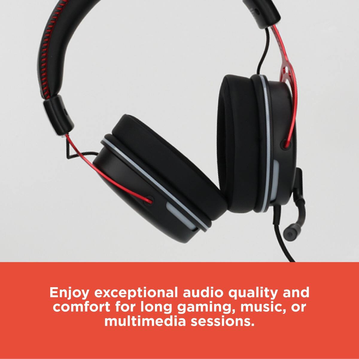 Enjoy exceptional audio quality and comfort for long gaming, music, or multimedia sessions.