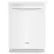 Front. Whirlpool - Whirlpool - 24” Stainless Steel Dishwasher with AI Intelligent Wash - 47 dBA .- White - White.