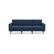 Front. Burrow - Mid-Century Nomad Sofa - Navy Blue.