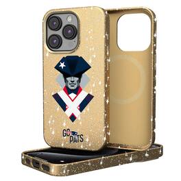 Keyscaper - NFL - New England Patriots - 2024 Illustrated Limited Edition Bling iPhone Case - 14 - Gold