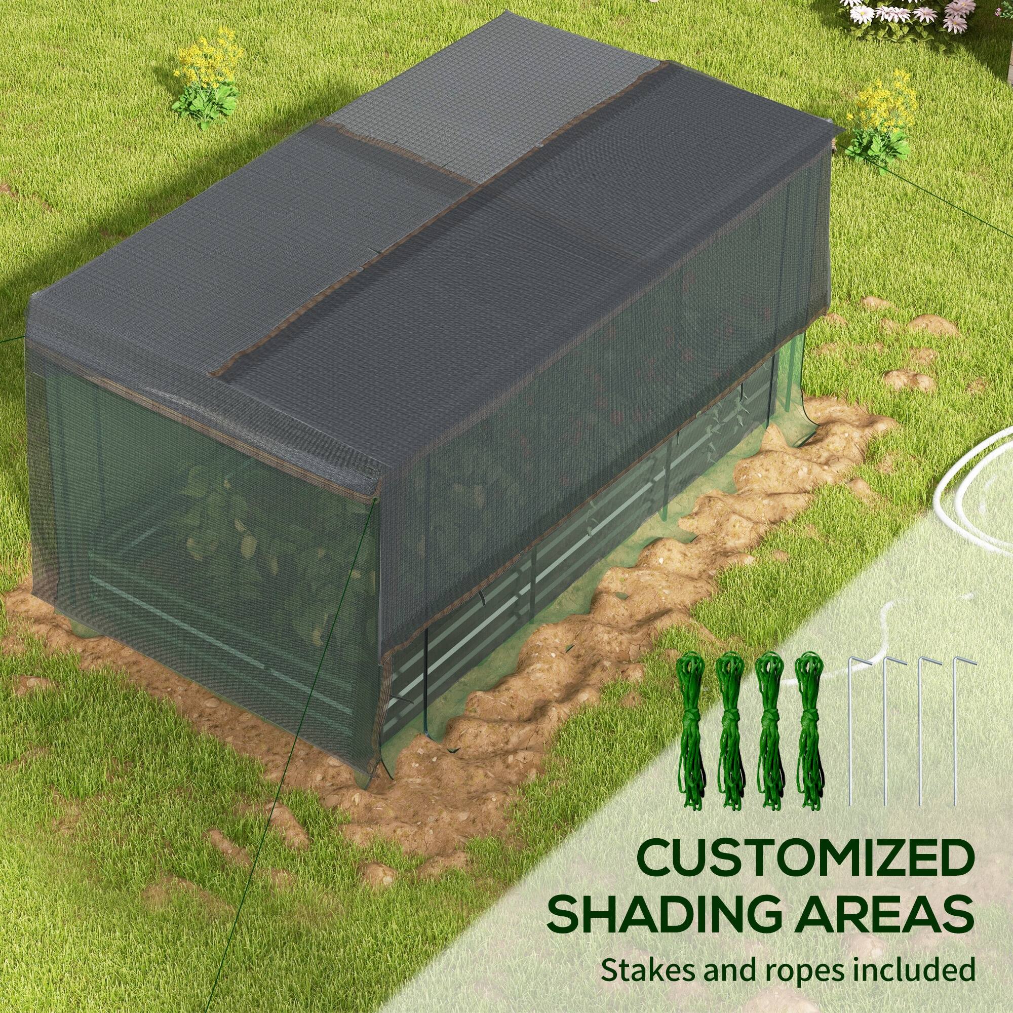 CUSTOMIZED SHADING AREAS  
Stakes and ropes included