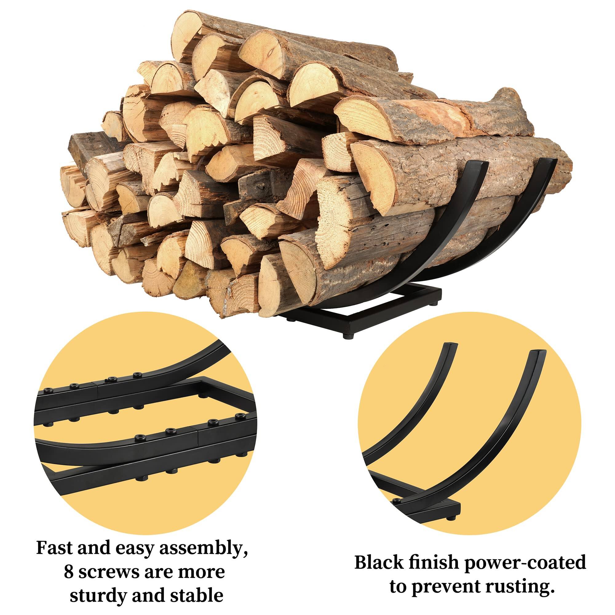 Fast and easy assembly, 8 screws are more sturdy and stable.

Black finish power-coated to prevent rusting.