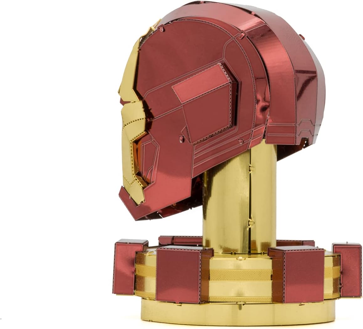 Alt View 2. Metal Earth - Metal Earth Marvel Iron Man Helmet 3D Metal Model Kit Fascinations - Silver.