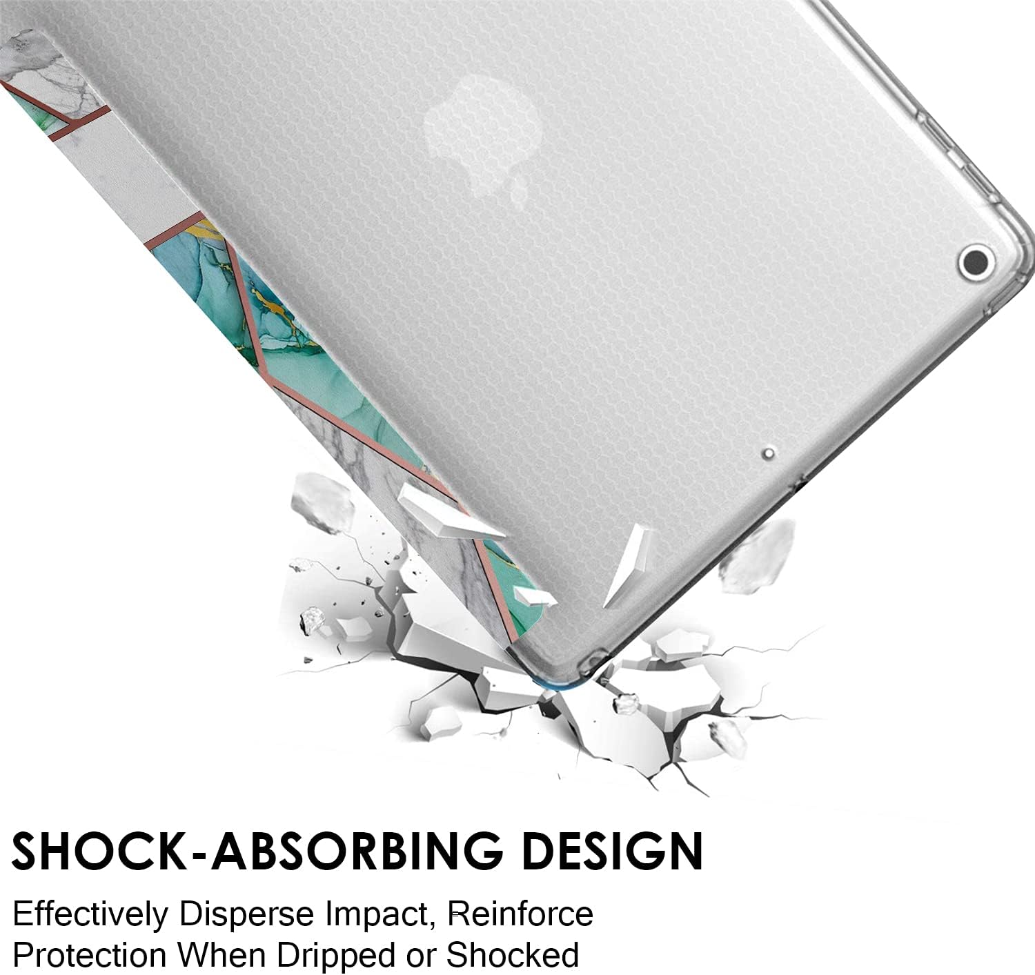 SHOCK-ABSORBING DESIGN  
Effectively Disperse Impact, Reinforce Protection When Dripped or Shocked