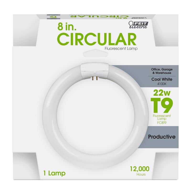 FEIT ELECTRIC - 22 W T9 8.25 in. D Circline Fluorescent Bulb Cool White Circular 4100 K 1 pk price history on PriceWatchPro