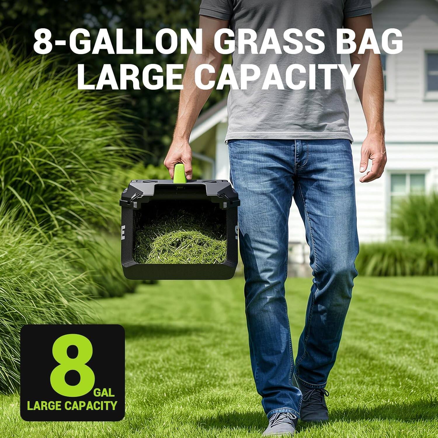 8-Gallon Grass Bag Large Capacity

8 GAL Large Capacity