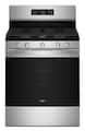 Whirlpool - 30 in. Wide 5 burners 5.0 cu. ft. Freestanding Gas Convection Range with Air Cooking Technology and Steam Clean - Stainless Steel