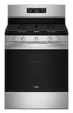 Whirlpool - 30 in. Wide 5 burners 5.0 cu. ft. Freestanding Gas Convection Range with Air Cooking Technology and Steam Clean - Stainless Steel