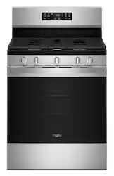 Whirlpool - 5.0 Cu. Ft. Freestanding Gas Convection Range with Air Cooking Technology and Steam Clean - Stainless Steel - Front_Zoom