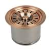 Front. Akicon - Akicon Brass Garbage Disposal Flange Stopper Kitchen Sink One Size Rim for 3-1/2 in. Drain Hole in Copper - Copper.