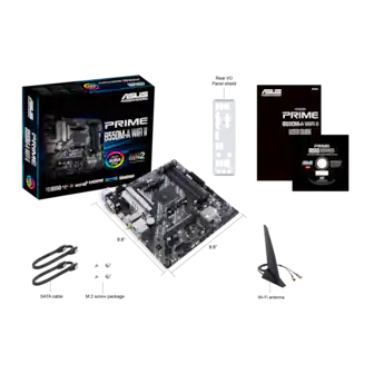 ASUS PRIME B550M A WIFI II (Socket AM4) AMD B550 Micro ATX DDR4 Wi ASUS PRIME B550M A WIFI II (Socket AM4) AMD B550 Micro ATX DDR4 Wi