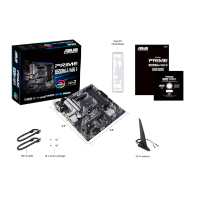 ASUS PRIME B550M A WIFI II (Socket AM4) AMD B550 Micro ATX DDR4 Wi ASUS PRIME B550M A WIFI II (Socket AM4) AMD B550 Micro ATX DDR4 Wi