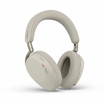 Front. Jabra - Jabra Evolve3 85 Headset - Microsoft Teams Certification - Stereo - USB Type C, Mini-phone (3.5mm) - Wired/Wireless - Gray.
