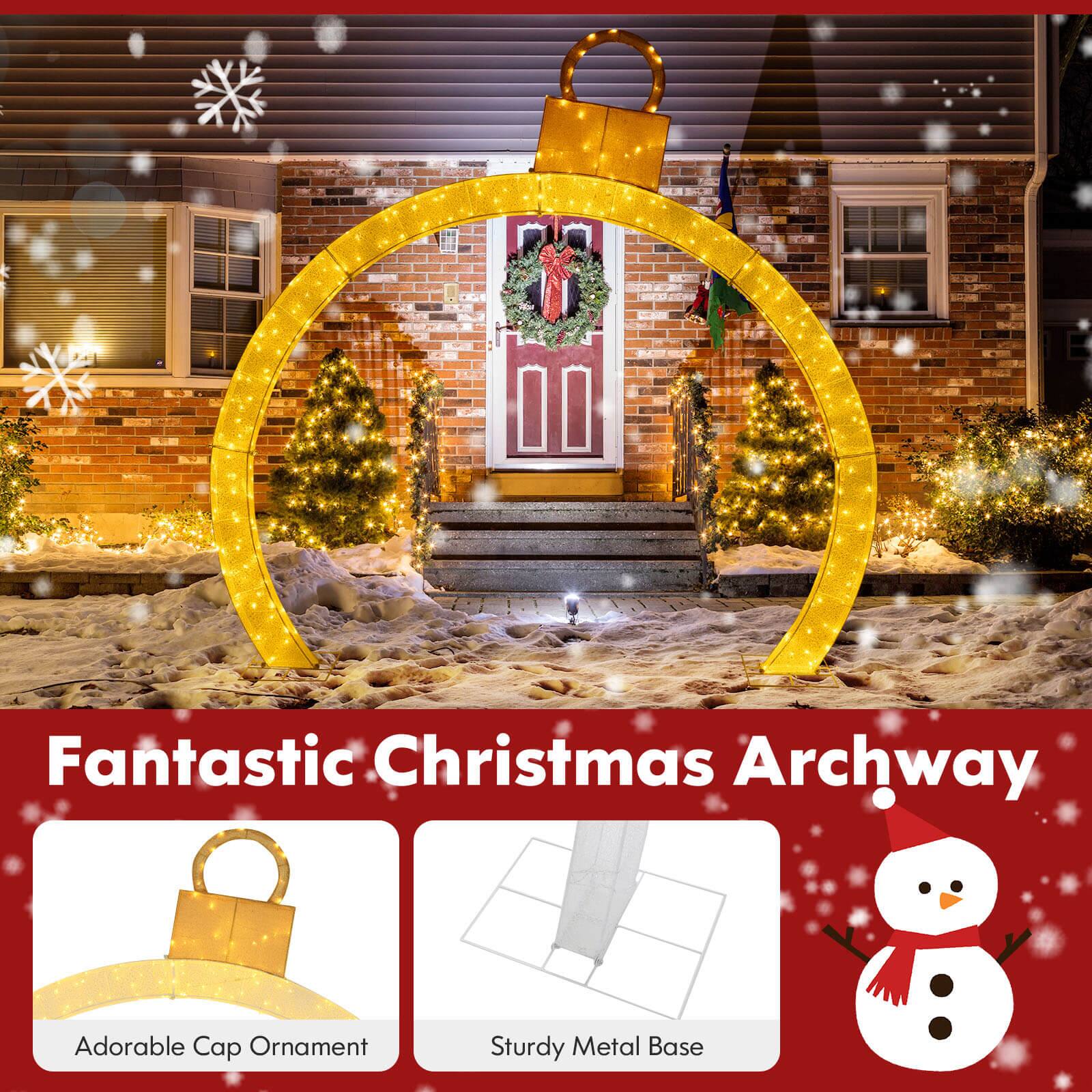 Fantastic Christmas Archway

Adorable Cap Ornament

Sturdy Metal Base