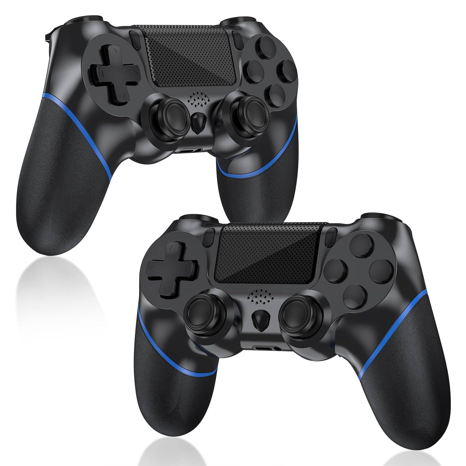 Front. HM 1810 - 2 Wireless Controller Compatible With Ps-4/pro/slim - Black.