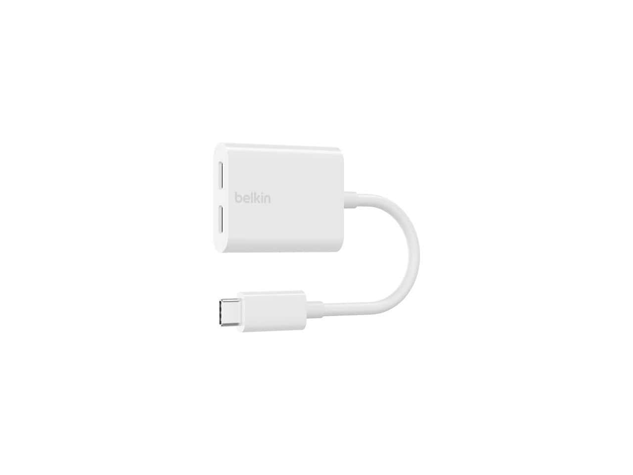 Belkin - RockStar USB-C to USB-C Audio Adapter White (F7U081btWH)