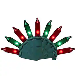 Celebrations - Classic LED T5 Green/Red 100 ct String Christmas Lights 24.75 ft.