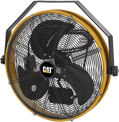 Front. Caterpillar - Caterpillar CF-HVOD-18S-NG 18" IPX4 4000 CFM 3-Speed Wall Fan.