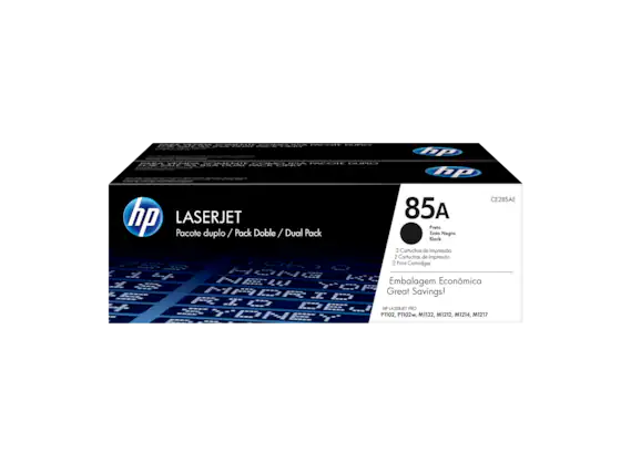 XNPO OM I p FOMUOP PCOE ... I hp LASERJET Pacote duplo / Pack Doble / Dual Pack hp CE285AE 85 Preto Tanto Negro Black D3 Cartuchos de Impresso 2 Cartuchos de Impresin 2 Print Cortridges ~ -- A Embalagem Econmica Great Savings! HP LASERIT PRO P1102, P1102w, M1132, M1212, M1214, M1217
