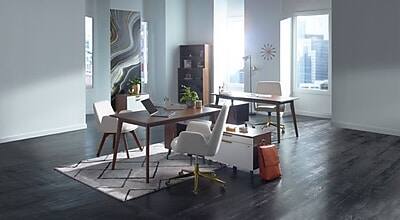 Alt View 1. Union & Scale - Essentials 5 Shelf 72"H Laminate Bookcase, Espresso - Espresso.