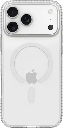 Front. Insignia™ - Hard-Shell Case with MagSafe for Apple iPhone 18 Pro Max/17 Pro Max - Clear.