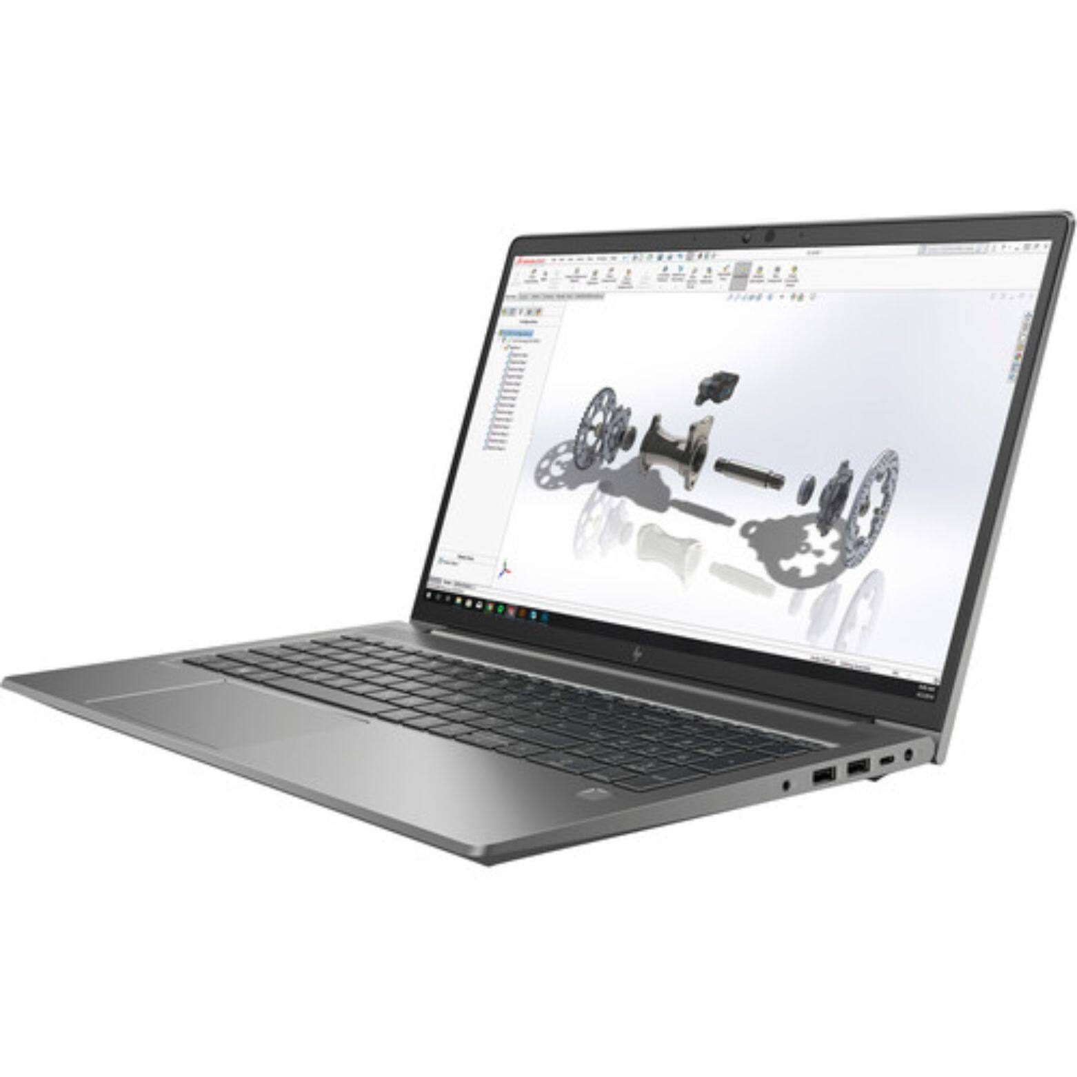 Alt View 2. HP - ZBook Power G8 15.6" FHD Intel Core i7-11850H 2.50 GHz up to 4.8 GHz 32GB 256GB SSD NVIDIA T1200 Windows 11 Pro - Gray.