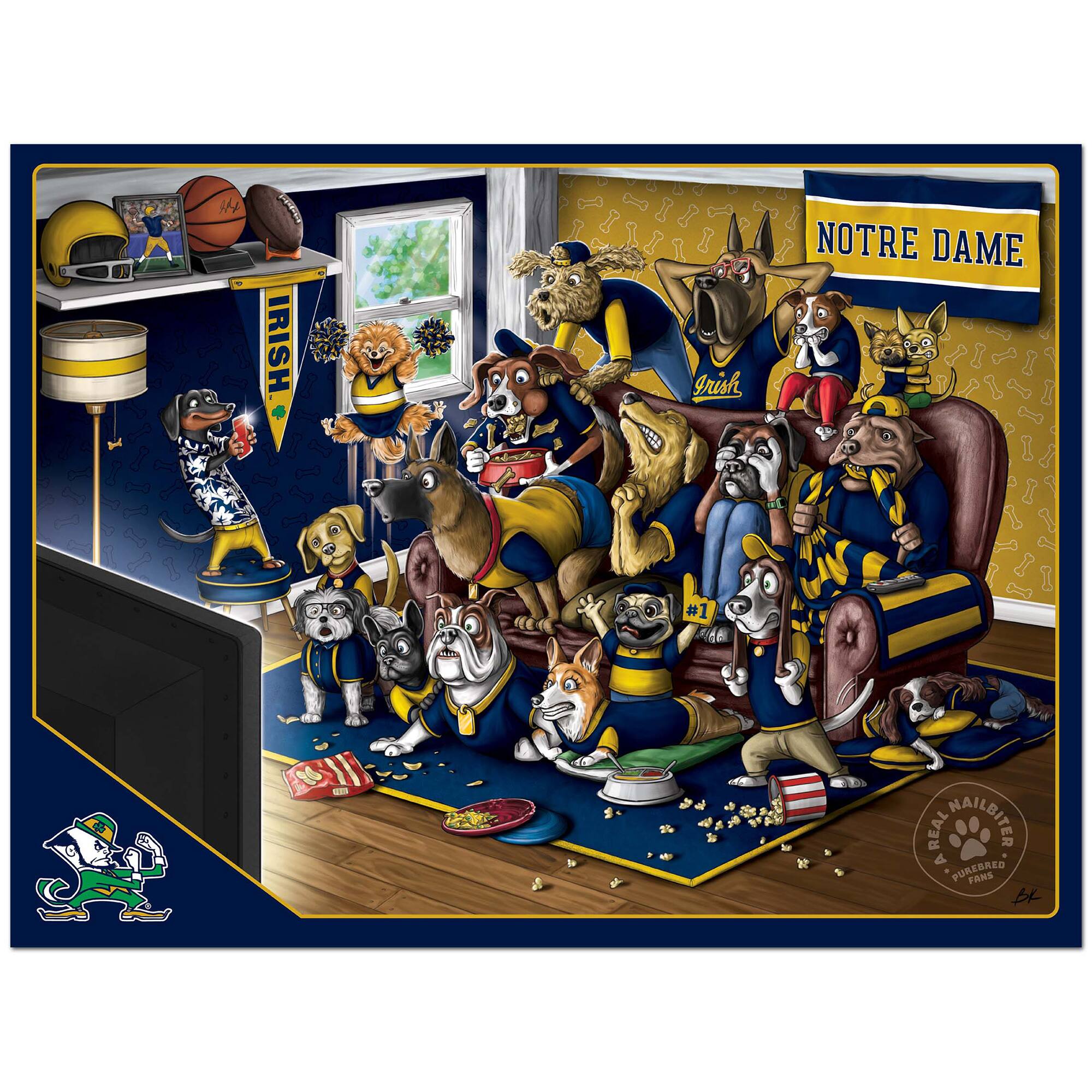 IRISH  
NOTRE DAME #1  
REAL HAILBITE  
PUREBRED FANS