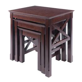 Winsome Wood - Xola 3-Pc Nesting Tables - Cappuccino