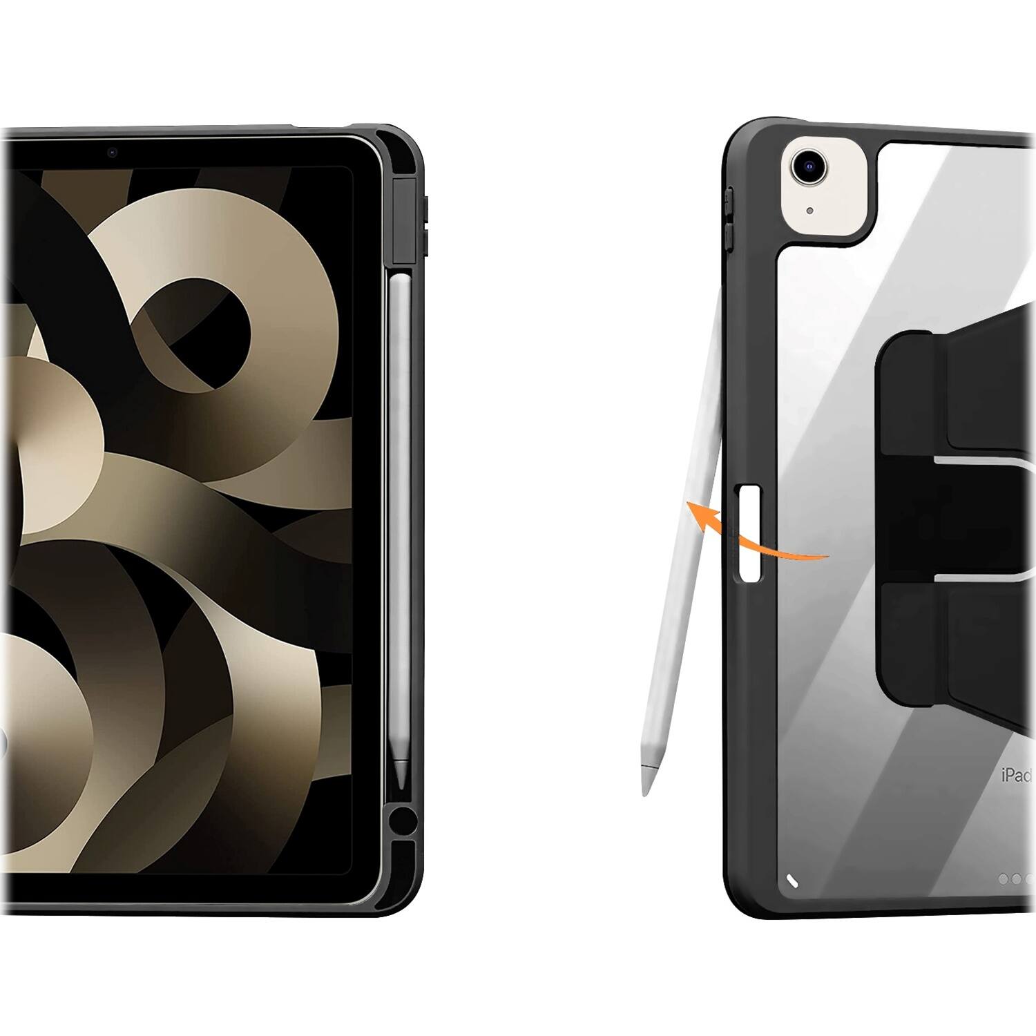 Alt View 16. SaharaCase - Venture Series Rotating Case for Apple iPad Air 11'' M3/M2 and iPad Air 10.9'' (4th and 5th Gen) - Black.