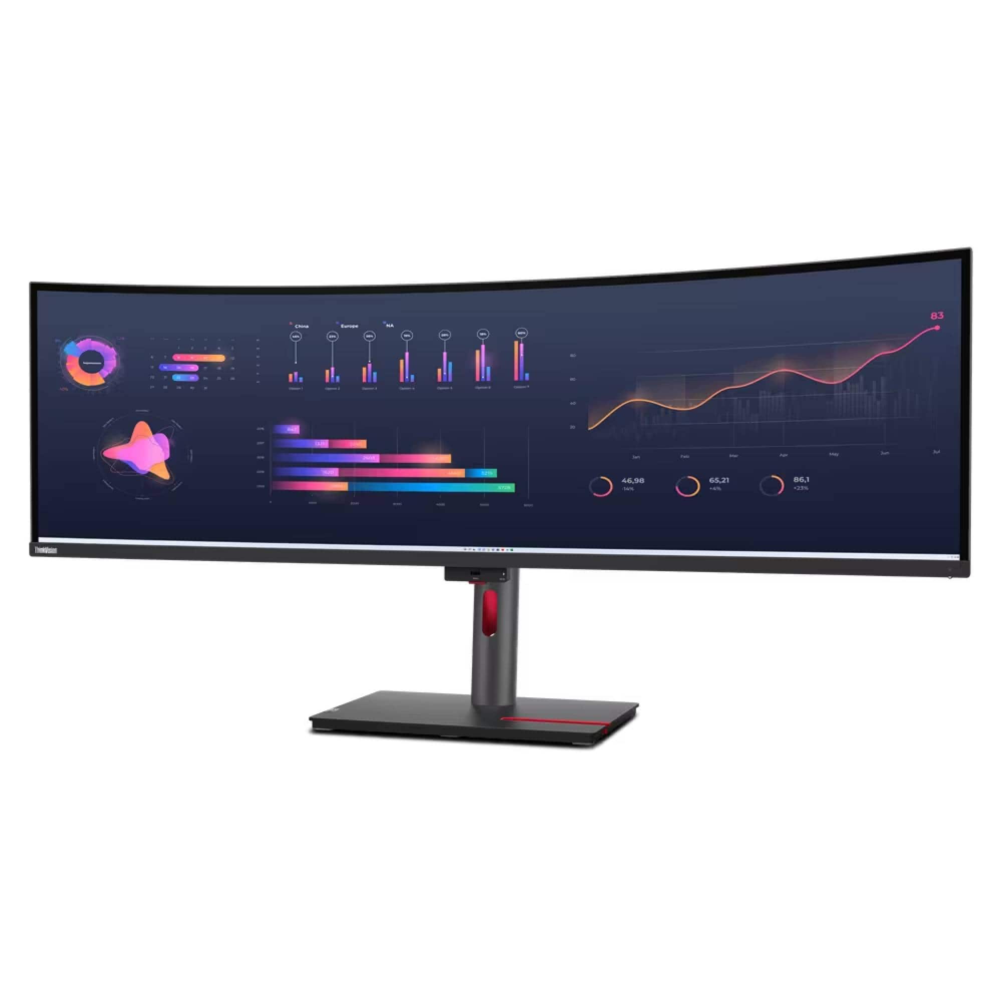 "Lenovo - Thinkvision P49W-30 49"" Monitor 2HDMI 5USB 350nits 60Hz IPS 4ms - Black" price history on PriceWatchPro