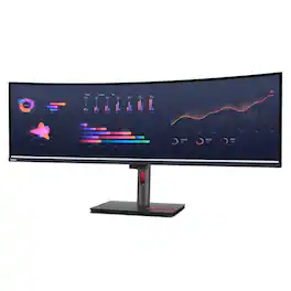 Lenovo - Thinkvision P49W-30 49" Monitor 2HDMI 5USB 350nits 60Hz IPS 4ms - Black