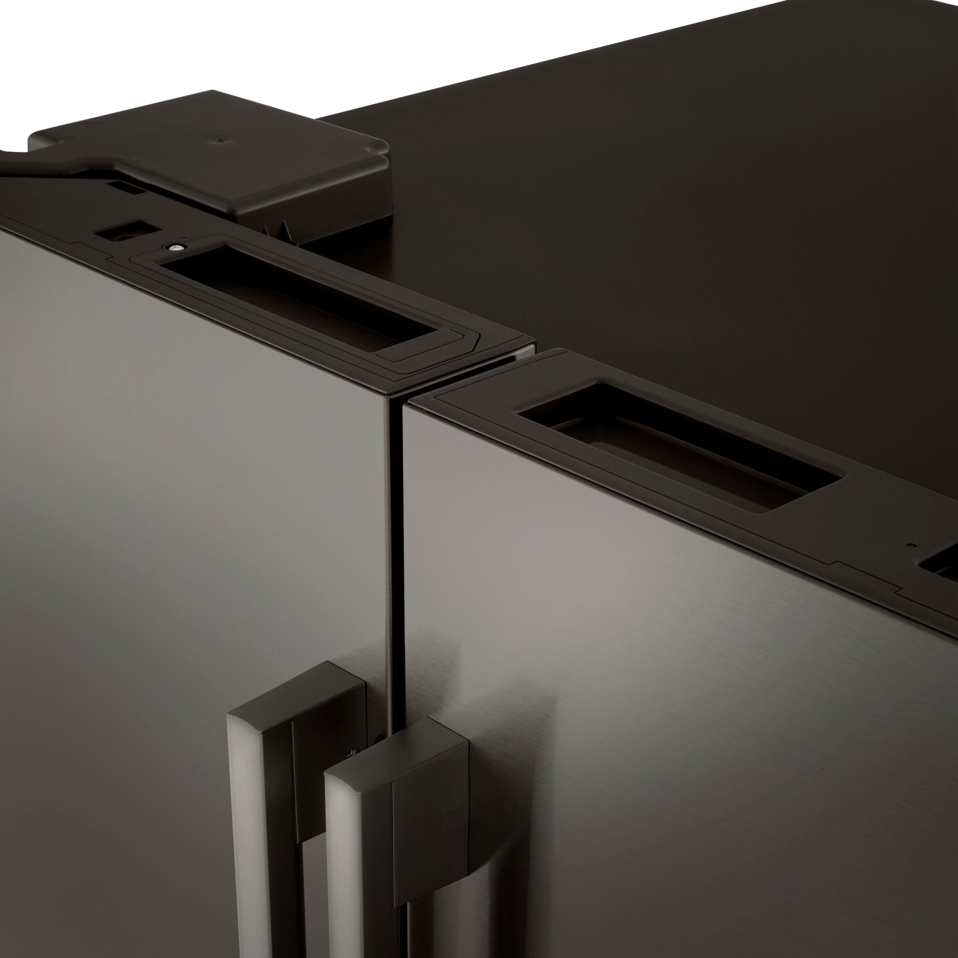 Alt View 6. LG - Standard-Depth MAX 24.5 Cu. Ft. Smart French Door Refrigerator with Dual Ice - PrintProof Black Stainless Steel.