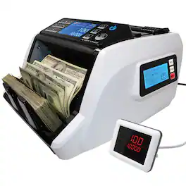 V5400 Mixed-Denomination Money Counter, Counterfeit Detector