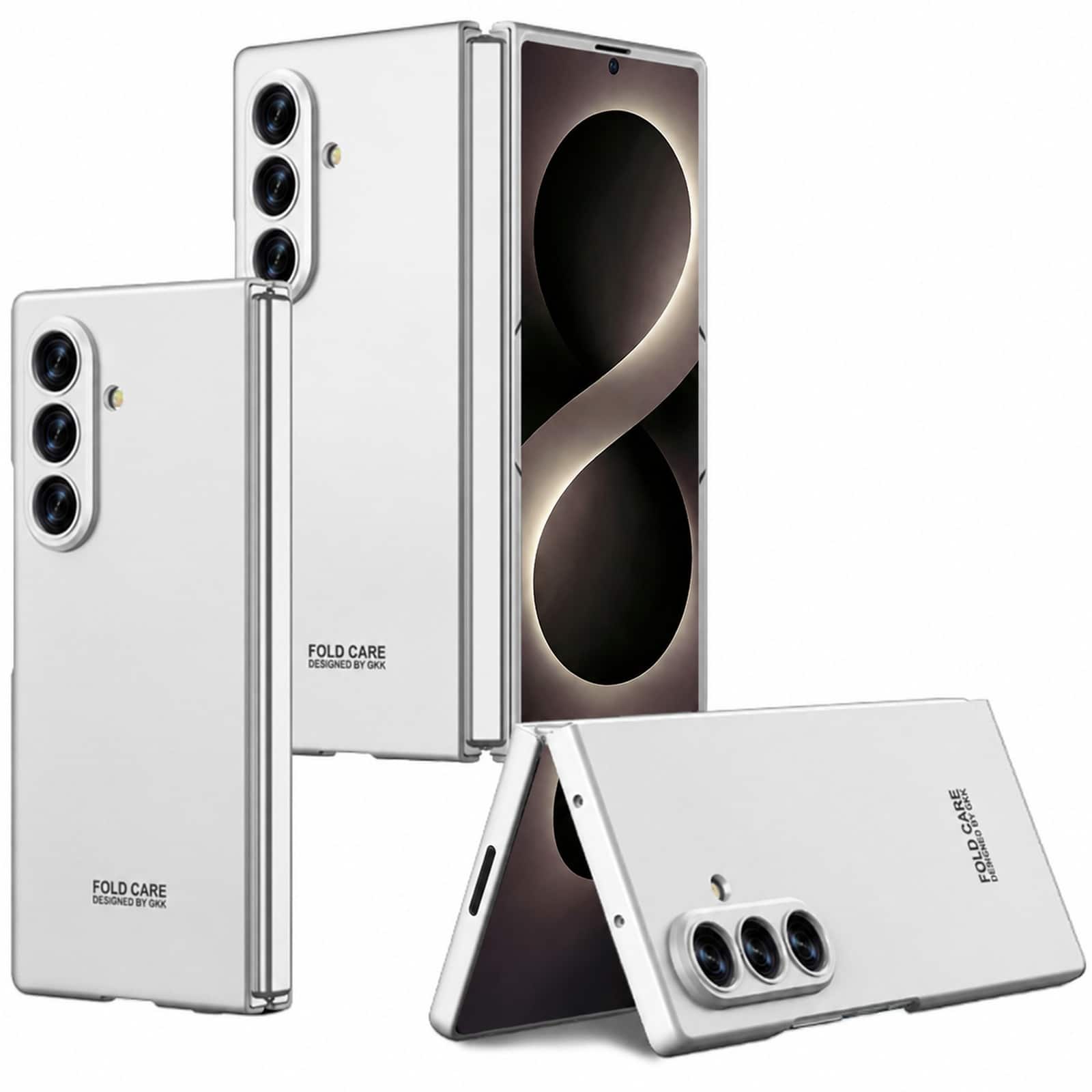 Dteck - Shockproof Hinge Protection Cover for Samsung Galaxy Z Fold 8 Ultra, Shockproof Hard PC Case - Silver price history on PriceWatchPro