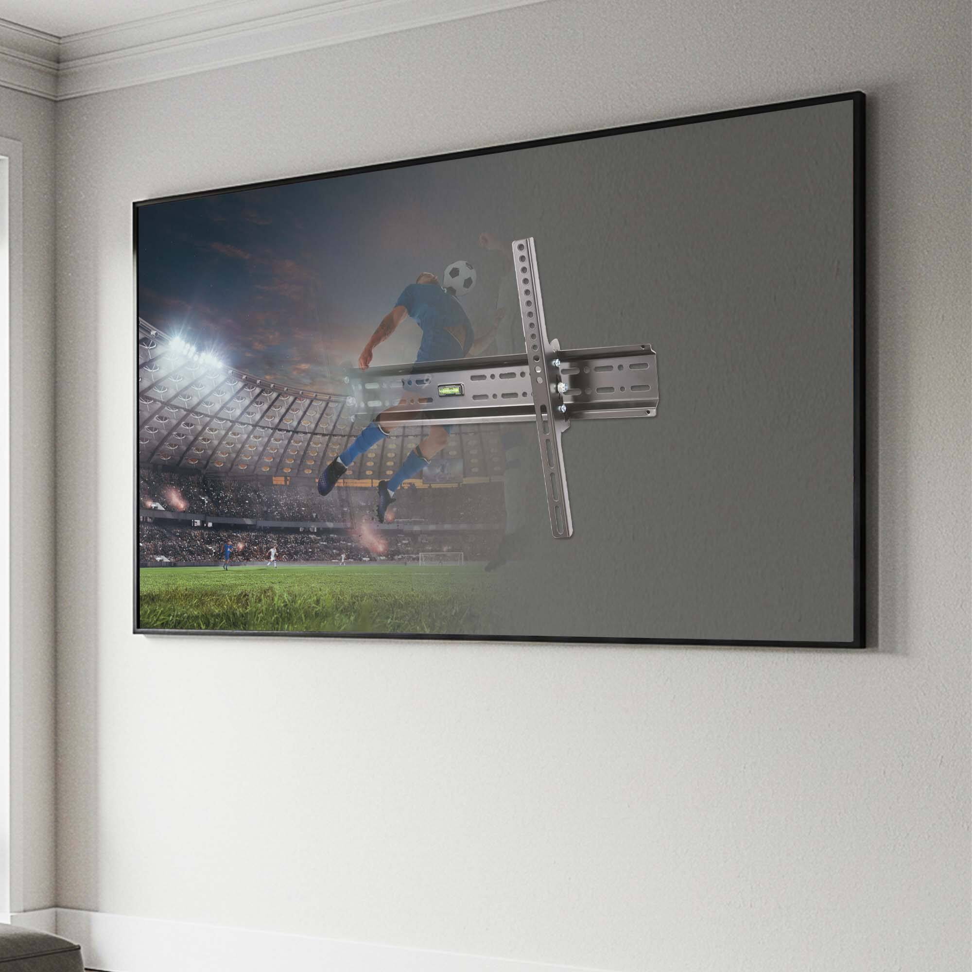 Alt View 2. Xtreme - Heavy-Duty Tilting TV Wall Mount for 42"-90" TVs - Supports 132 lbs, VESA 800x600 - Black.