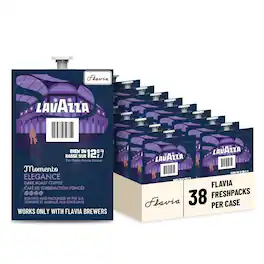 Lavazza Momento Elegance 12 oz Coffee Freshpacks works only with Flavia Aroma Brewer, Dark Roast (Case of 38)