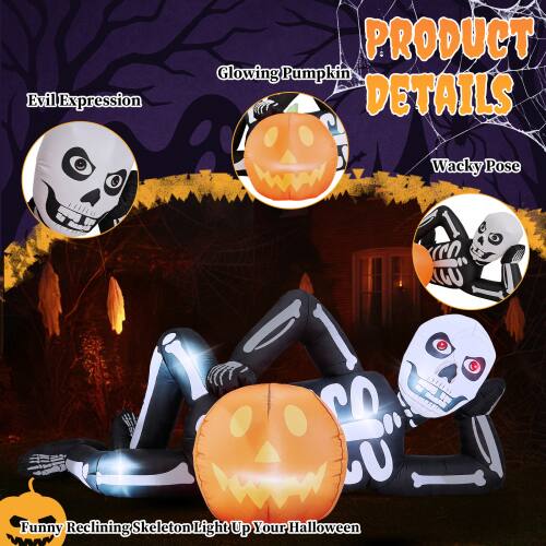 PRODUCT DETAILS

- Evil Expression
- Glowing Pumpkin
- Wacky Pose

Funny Red Lighting Skeleton Light Up Your Halloween