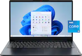 Lenovo - Ideapad 1i 15.6" Full HD Touchscreen Laptop - Intel Core i5-1334U 2023 - 16GB Memory - 512GB SSD - Abyss Blue